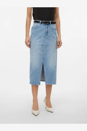 VERO MODA Veri Taille Haute Jupe Midi