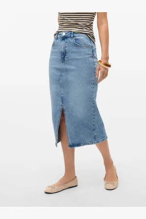 VERO MODA Natalie Taille Haute Jupe Midi