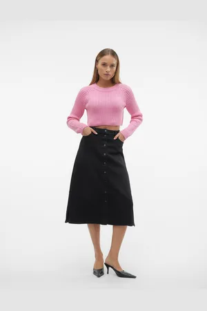 VERO MODA Nelly Taille Haute Jupe Midi