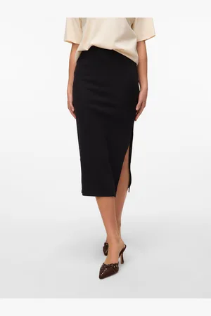 VERO MODA Sofia Taille Haute Jupe Midi