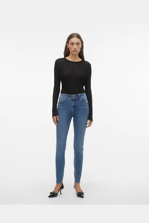 VERO MODA Kimmi Taille Moyenne Slim Fit Jeans
