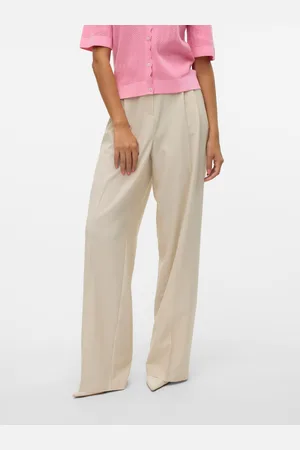 VERO MODA Troian Taille Moyenne Pantalons