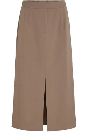 VILA Taille Haute Jupe Mi-longue