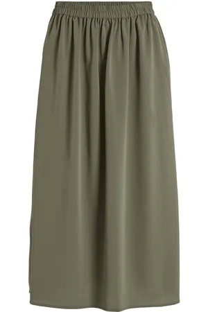VILA Taille Haute Jupe Mi-longue