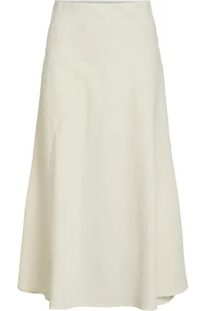 VILA Taille Haute Jupe Mi-longue