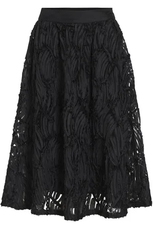 VILA Taille Haute Jupe Mi-longue