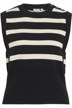 VILA Col Rond Gilet Tricoté