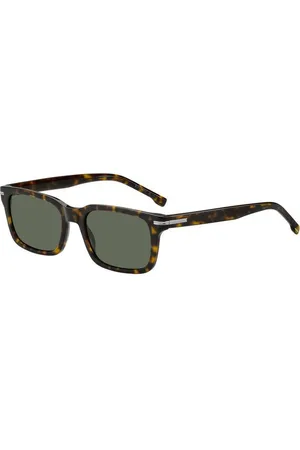 HUGO BOSS Homme BOSS 1628/S 086/QT Lunettes de soleil Acétate Vert Carré