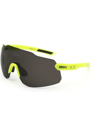 Briko Unisex RPF Starlight Lime electric A28 Lunettes de soleil Acétate Gris Géométrique Normale