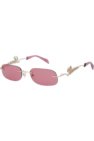 BARROW Unisex SBA013 ROUND GLASANT 300K Lunettes de soleil Métal Rose Géométrique Normale