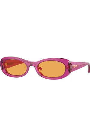 vogue Femme VO5582S 3165/7 Lunettes de soleil Acétate Orange Ronde Normale