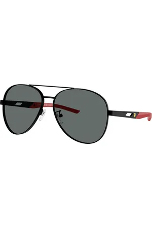 FERRARI Unisex FZ5002D 101/81 Lunettes de soleil Métal Gris Pilote Polarisé