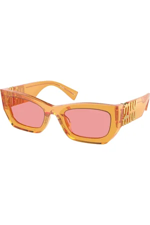 Miu Miu Femme MU 09WS 12T1D0 Lunettes de soleil Acétate Rose Carré Normale