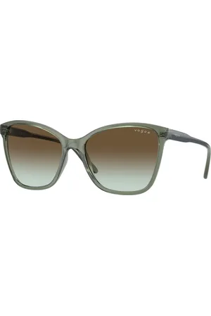 vogue Femme VO5520S 3086E8 Lunettes de soleil Nylon Marron Papillon Normale Ombré