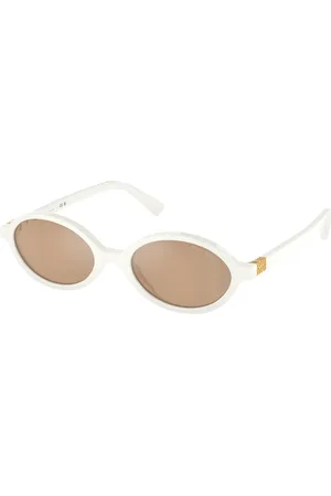 Miu Miu Femme MU 04ZS 14240D Lunettes de soleil Acétate Orange Ronde Normale