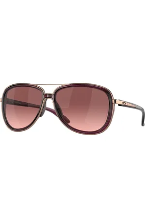 Oakley Femme OO4129 SPLIT TIME 412902 Lunettes de soleil Métal Gris Ronde Normale Ombré
