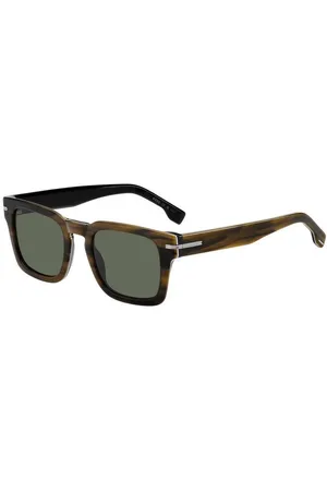 HUGO BOSS Homme BOSS 1625/S 8AS/QT Lunettes de soleil Acétate Vert Carré