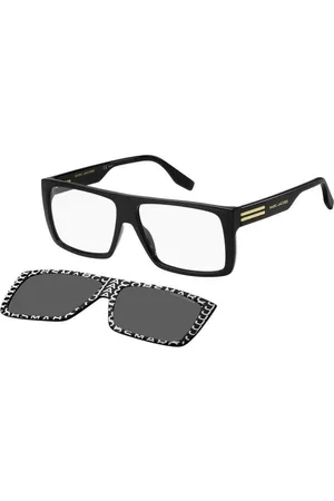 Marc Jacobs Homme MARC 672/CS 03K/IR Lunettes de soleil Plastique Gris Carré Clip-on