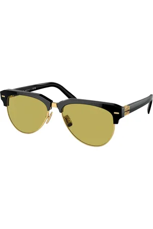 Miu Miu Femme MU 09ZS 1AB07O Lunettes de soleil Acétate Vert Pilote Normale