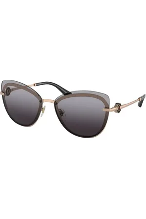 Bvlgari Femme BV6182B 20148G Lunettes de soleil outlet Métal Gris Papillon Ombré