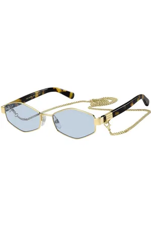 Marc Jacobs Femme MARC 496/S 013/KU Lunettes de soleil Métal Bleu clair Géométrique