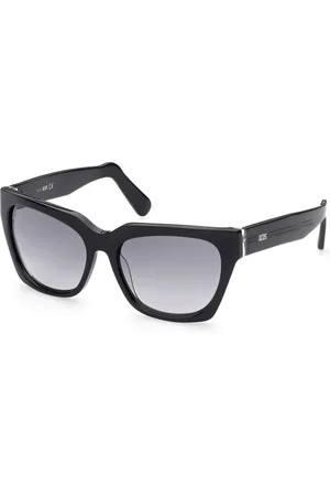 GCDS Femme GD0013 03B Lunettes de soleil Acétate Gris Cat Eye Normale Ombré