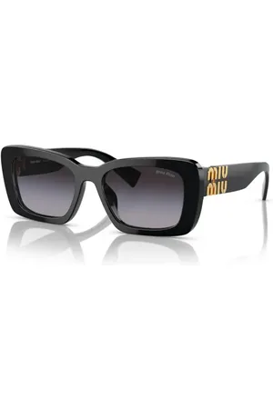 Miu Miu Femme MU 07YS 1AB5D1 Lunettes de soleil Acétate Gris Carré Normale Ombré