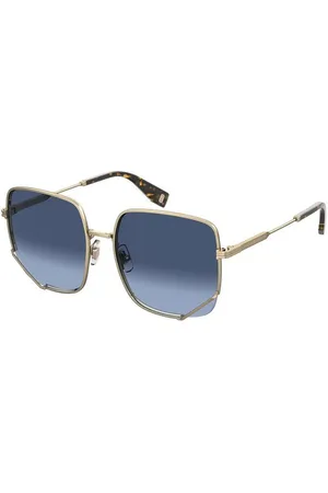 Marc Jacobs Femme MJ 1008/S 06J Lunettes de soleil Métal Bleu Carré Ombré