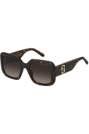 Marc Jacobs Femme MARC 647/S 086/HA Lunettes de soleil Plastique Marron Carré Ombré