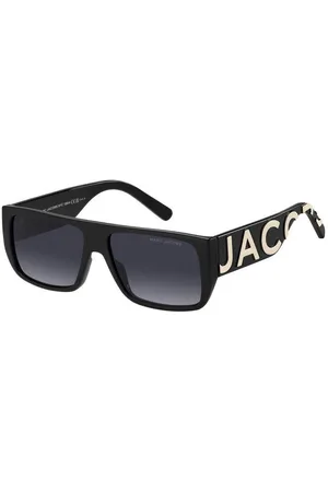 Marc Jacobs Unisex MARC LOGO 096/S 80S/9O Lunettes de soleil Injecté Gris Carré Ombré
