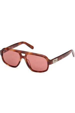 GCDS Unisex GD0046 52S Lunettes de soleil Acétate Pilote Normale