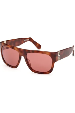 GCDS Unisex GD0044 52S Lunettes de soleil Acétate Géométrique Normale