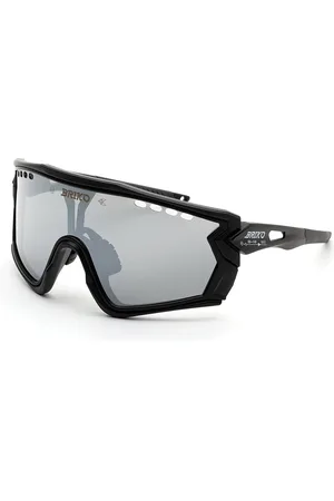 Briko Unisex 9NX Taiga Black a01 Lunettes de soleil Nylon Gris Oversize Normale