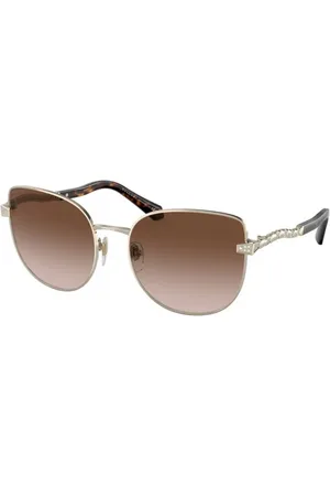 Bvlgari Femme BV6184B 278/13 Lunettes de soleil outlet Métal Marron Cat Eye Ombré