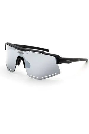 Briko Unisex 1G5 Komi Black a01 Lunettes de soleil Nylon Gris Géométrique Normale