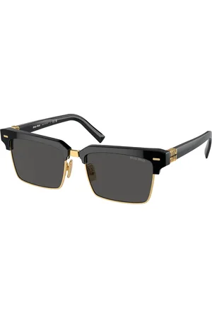 Miu Miu Femme MU 10ZS 1AB5S0 Lunettes de soleil Acétate Gris Carré Normale