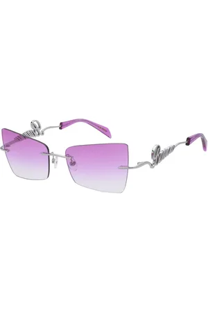BARROW Femme SBA014 CALYPSO GLASANT 579Y Lunettes de soleil Métal Violet Papillon Normale Ombré