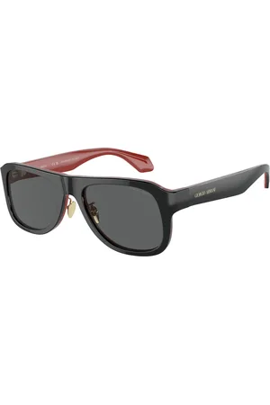 Homme AR8209 6069B1 Lunettes de soleil Acétate Gris Pilote Normale