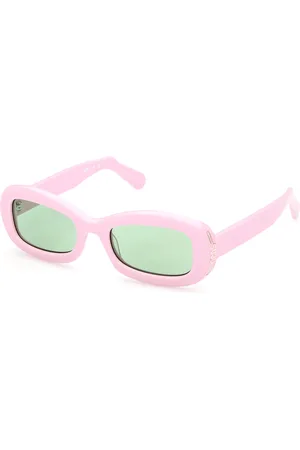 GCDS Unisex GD0027 72N Lunettes de soleil Acétate Vert Carré Normale