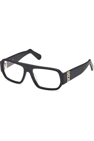 GCDS Unisex GD0034 02X Lunettes de soleil Acétate Bleu Géométrique Normale