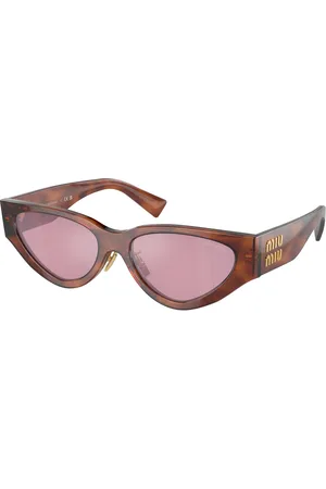 Miu Miu Femme MU 03ZS 11Q50D Lunettes de soleil Acétate Rouge Cat Eye Normale