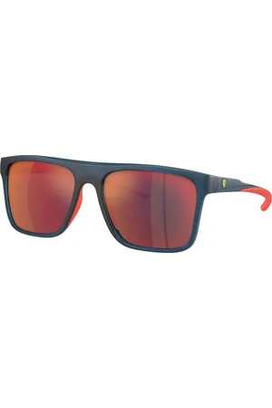 FERRARI Homme FZ6006 506/6P Lunettes de soleil Injecté Rouge Carré Normale Miroir