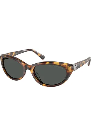Ralph Lauren Femme RL8226U 513487 Lunettes de soleil Acétate Gris Ronde Normale