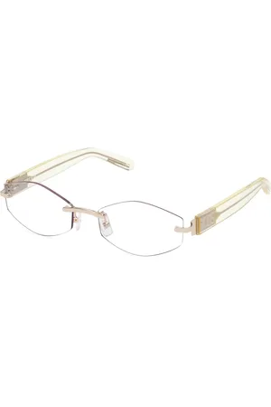 GCDS Unisex GD0040 32X Lunettes de soleil Métal Bleu Géométrique Normale Miroir
