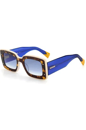 Missoni Femme MIS 0041/S IPR/08 Lunettes de soleil Bio PMMA Bleu Carré Ombré