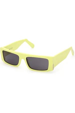 GCDS Unisex GD0009 93A Lunettes de soleil Acétate Gris Carré Normale