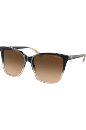 Ralph Lauren Femme RL8201 602274 Lunettes de soleil Acétate Marron Pillow Normale Ombré