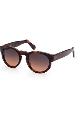 GCDS Unisex GD0011 52B Lunettes de soleil Acétate Gris Ronde Normal Ombré