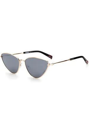 Missoni Femme MIS 0053/S J5G/T4 Lunettes de soleil Métal Argent Cat Eye Miroir Miroir