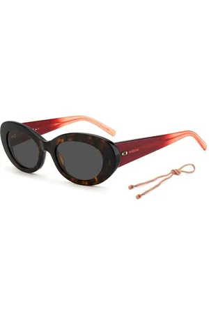 Missoni Femme MMI 0095/S 086/70 Lunettes de soleil Acétate Marron Ronde Normale